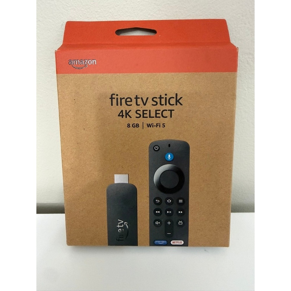 Amazon Fire TV Stick 4K Select Media Streamer Black 8GB Wi-Fi 5 Alexa Remote NWT